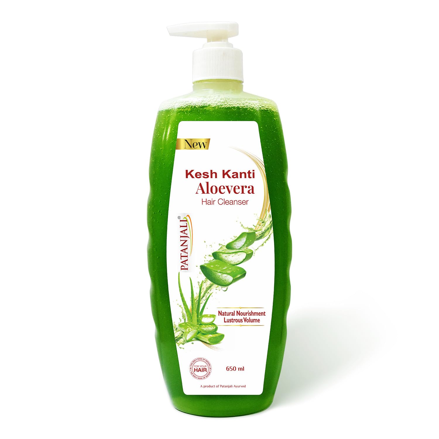 Patanjali Kesh Kanti Aloe Vera Hair Cleanser 650 Ml Nourishing Shampoo For Strong Smooth Hair All Types Daily Use