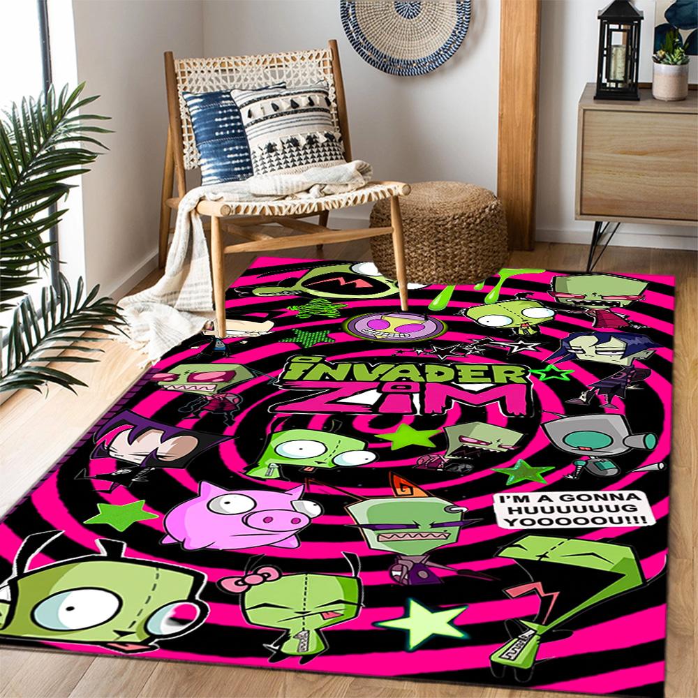Zombie Invasion Carpet Suitable for Playrooms Balcony Game Room Dormitory Anti-slip Rug Office home decor Best for Christmas