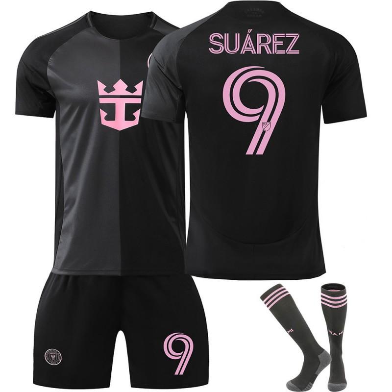 2526 Miami Jersey Adult Children's Short-sleeved Football Set No. 9 Suarez 10 Messi