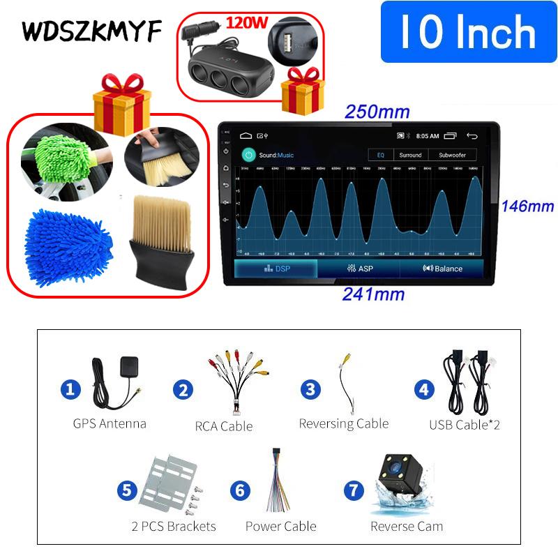 Car Multimedia 7/9/10Inch Wireless Apple Carplay Android Auto 2 Din Stereo Receiver Car Radio Free Pry Bar Rear View Camera