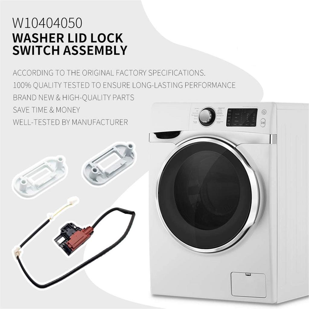 Waschmaschinen Deckelverriegelungsschalter Baugruppe Deckelverriegelungsbolzen Waschmaschinenersatzteil Geräte Zubehör W10240513 W10238287 W10404050