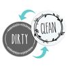 Round Magnetic Fridge Sticker Dishwasher Double Sided Magnet Indicator Magnet Sticker Clean Dirty Sign Home Accessories