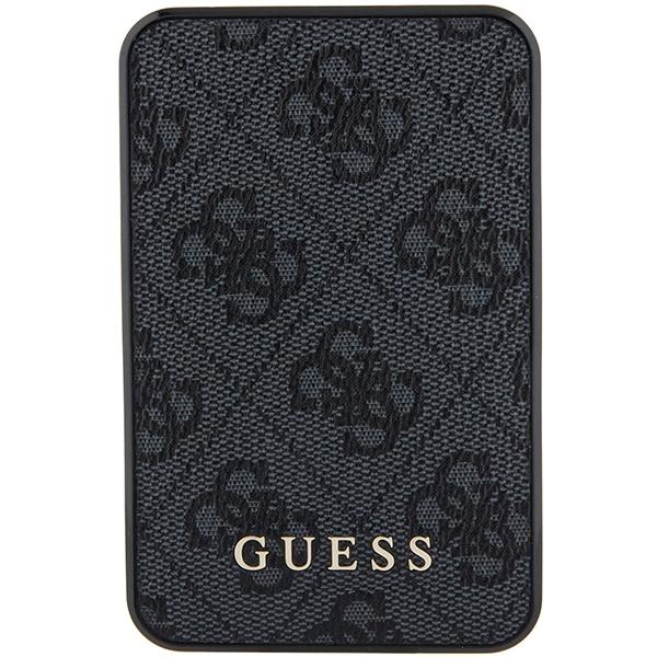 Guess Powerbank 15W Gupb5Lp4Gegk5000Mah Czarny/Black 4G Leather Metal Logo