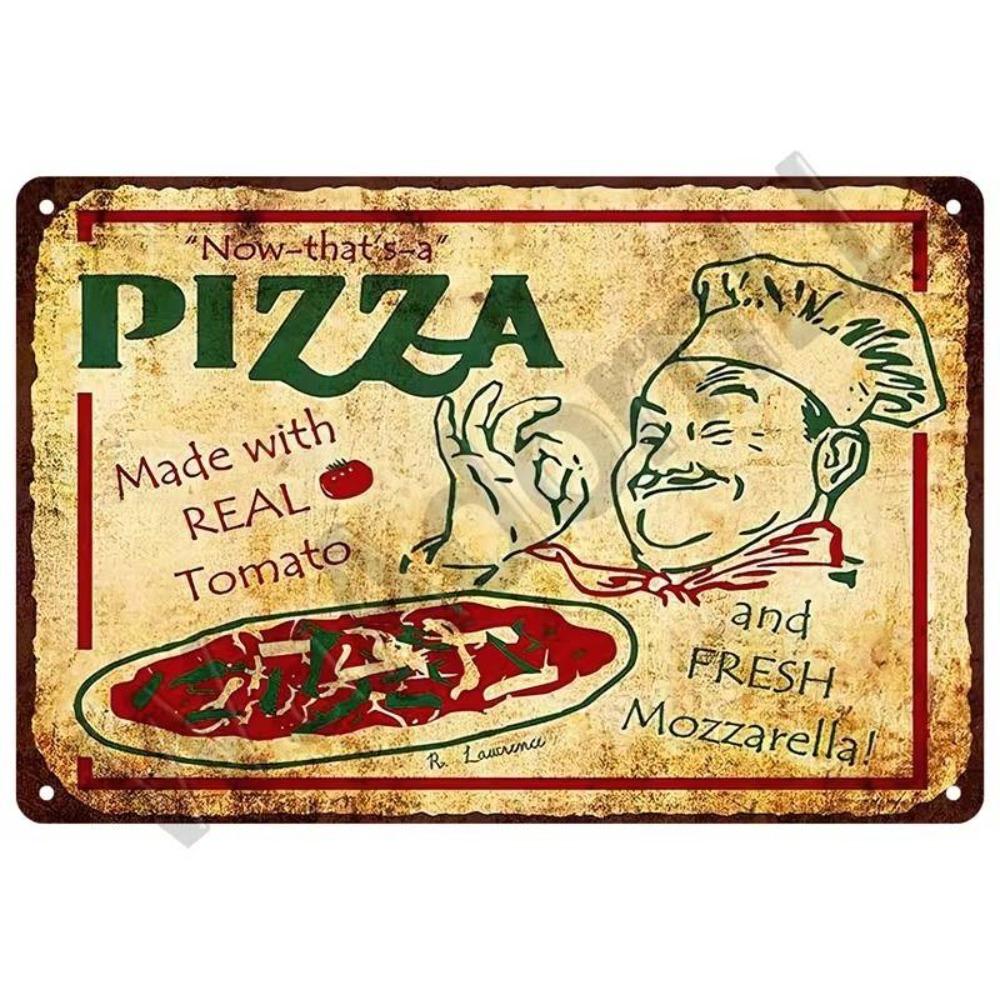 Retro Vintage Metal Tin Sign, 20x30cm Wall Art Decor for Living Room Kitchen