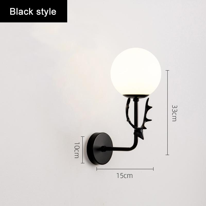 

Настенный светильник в гостиной простой и современный, а спальня в стиле скандинавских рогов креативная. Настольная лампа для прихожей и балкона 12W&White light чёрный