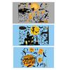 Halloween Window Sticker Pumpkin Bat Wall Sticker Waterproof Self-Adhesive Sticker