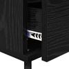 Nightstand Set of 2 Black Oak Effect 40 x 35 x 50 cm