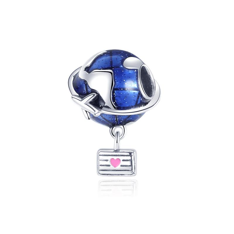 Přívěsky do letadla Fit Módní originální náramky 925 Stříbro Letadla Cestovní Korálky Kamera Zavazadla Pas DIY Přívěsek Šperky Dárek