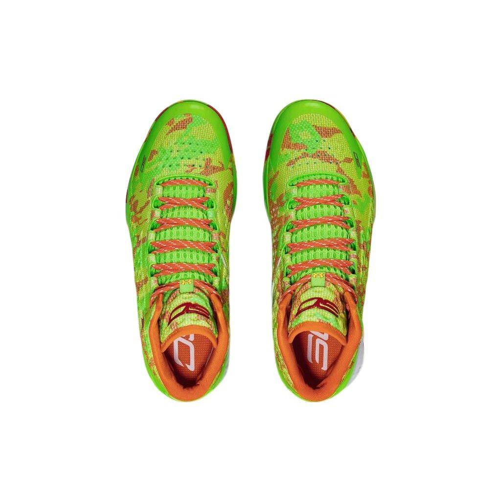 Sour Patch Kids x Under Armour Curry 1 Retro Candy Reign 2022 Scarpe da Ginnastica da Uomo Verde Iper-Verde Arancione Squadra 3026196-300