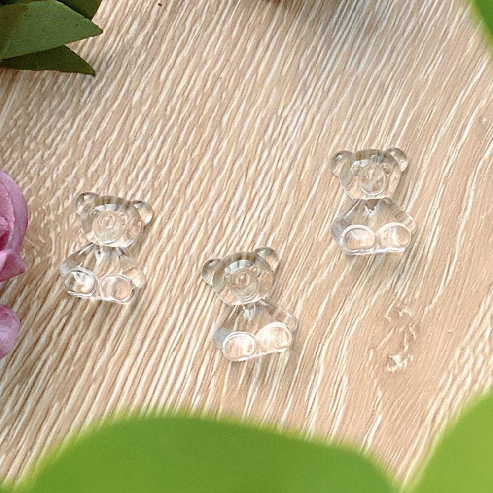 Clear Nail Art Display Stand Bear Nail Art Board Card DIY Nail Practice Nail Showing Color Card