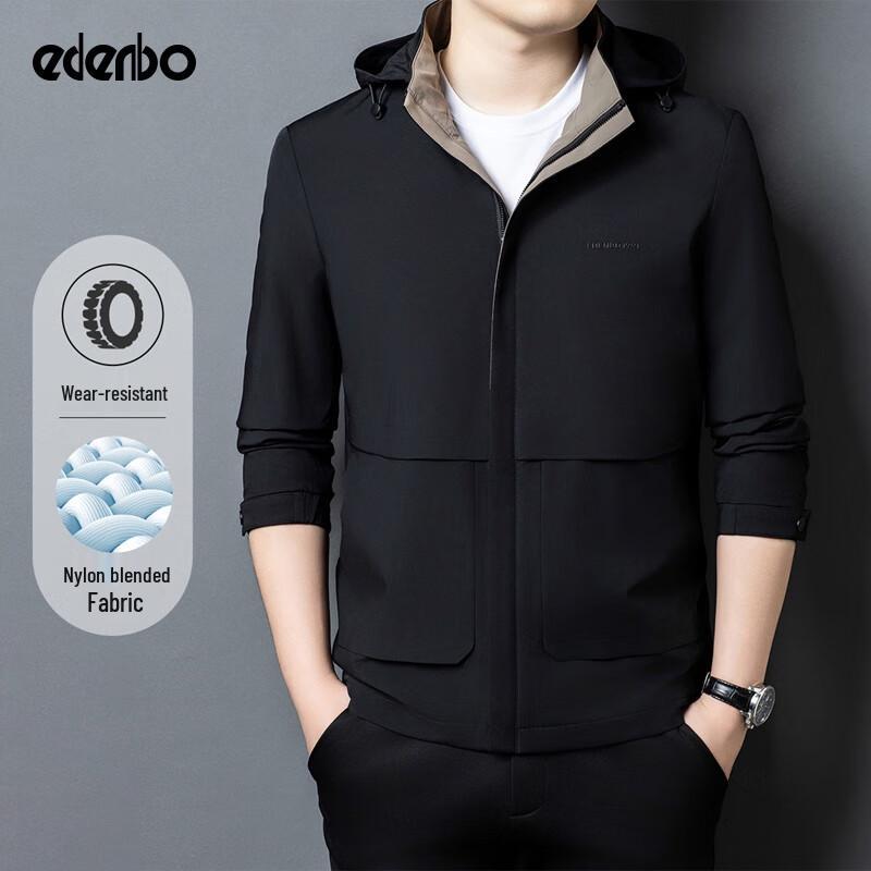 

Edenbo Men s Hooded Short Casual Jacket 3XL