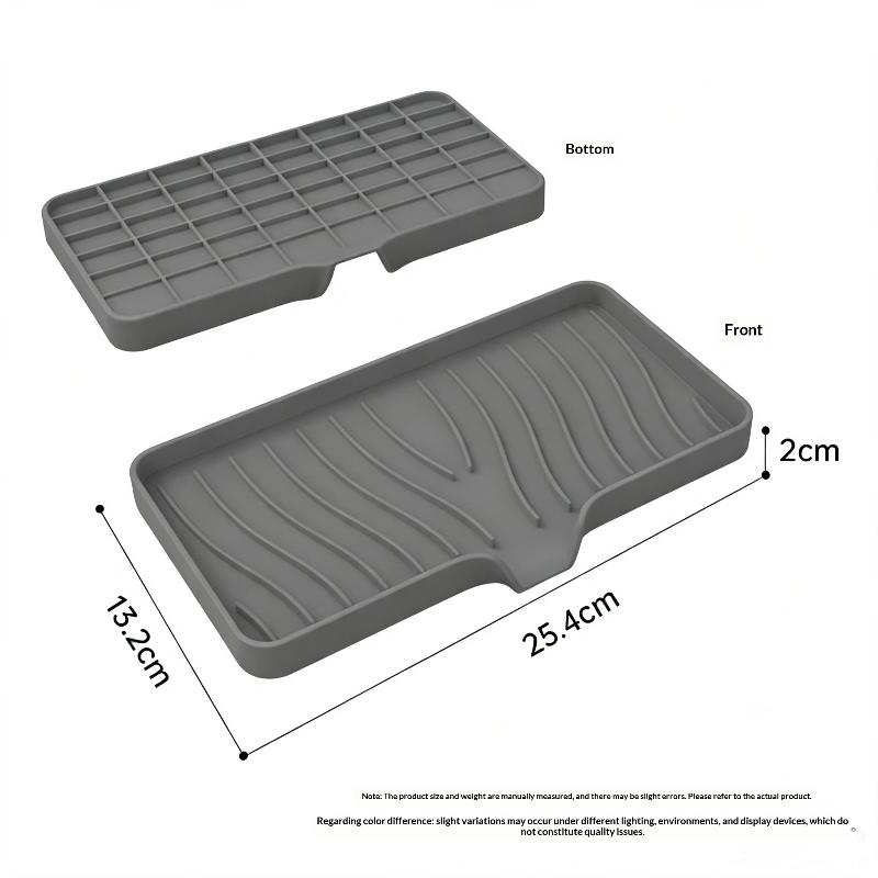 Silicone Draining Soap Holder With Stainless Steel Rack Perfect For Kitchen Sink Bathroom Countertop Daily Use