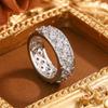 Luxury 925 Sterling Silver Ring - Full CZ Diamond, Sparkling High-End Jewelry | Ideal Gift for Women | Hot Sale 2026