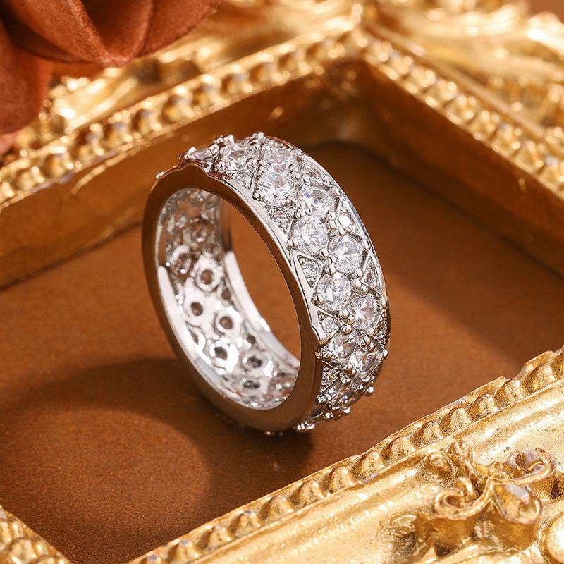 Luxury 925 Sterling Silver Ring - Full CZ Diamond, Sparkling High-End Jewelry | Ideal Gift for Women | Hot Sale 2026