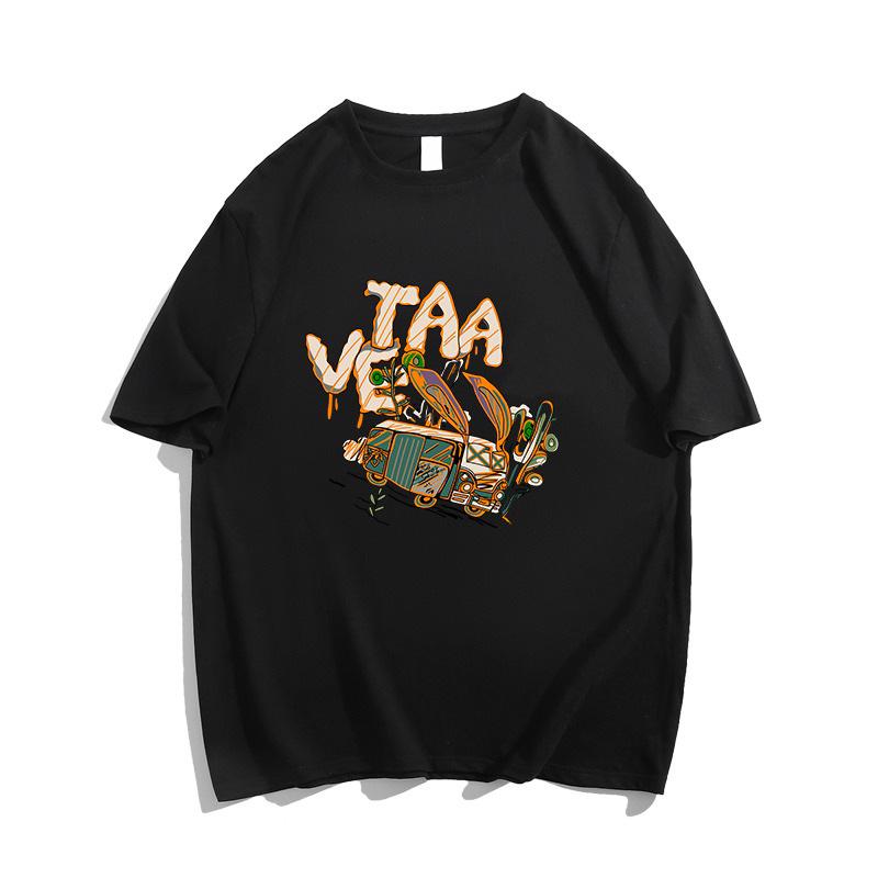Camiseta Chic de Algodón Rojo Vino para Mujer Talla Grande - Estilo Coreano, Manga Corta, Oculta la Barriga