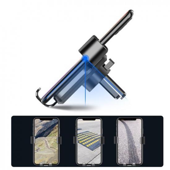 1x Black Gravity Car Air Vent Mount Cradle Holder Stand For iPhone Mobile GPS