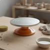 Piatto Girevole per Scultura Rotazione Fluida Base Antiscivolo per Ceramica Ruota per Fasciatura per