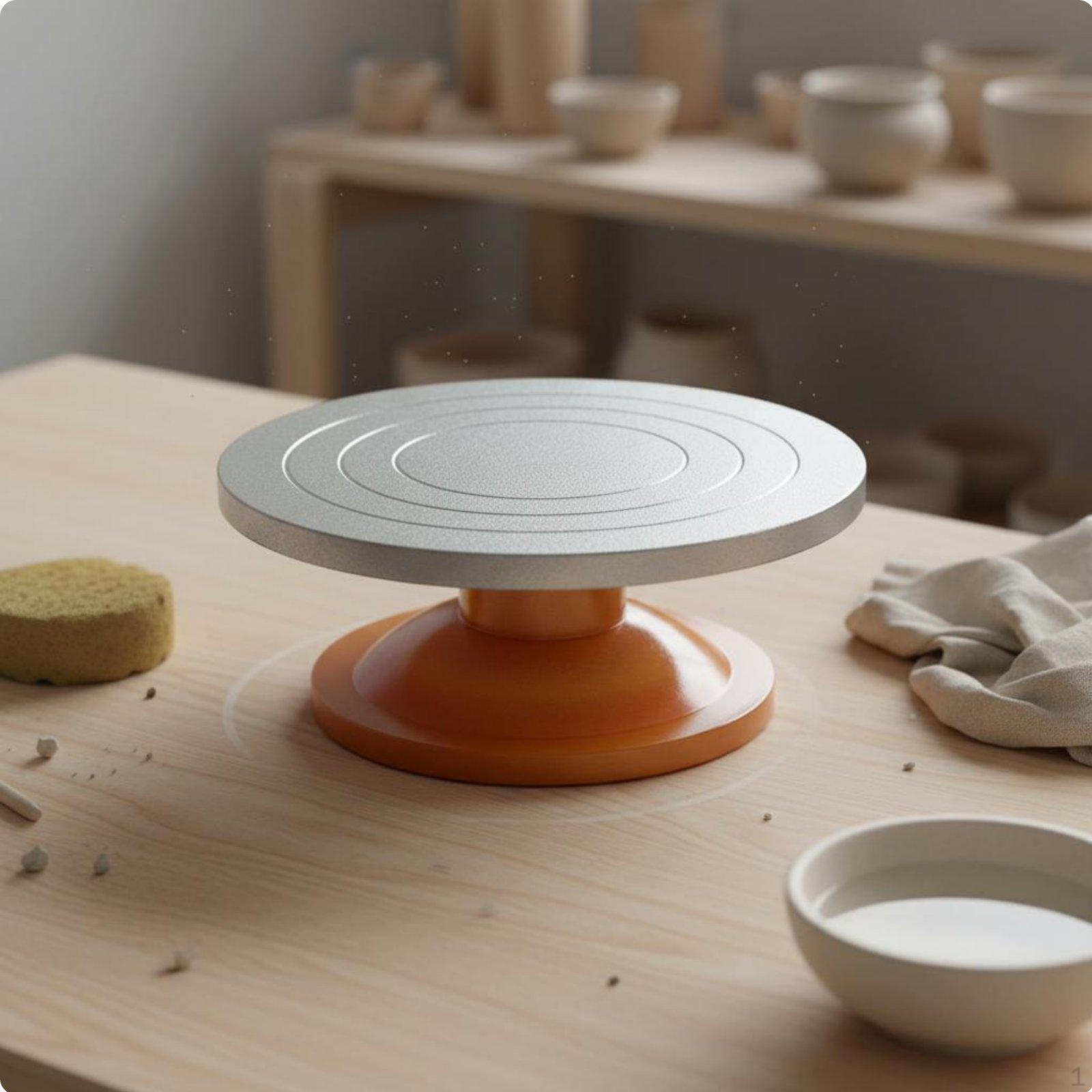 Sculpting Turntable Smooth Rotation Pottery NonSlip Base Banding Wheel for