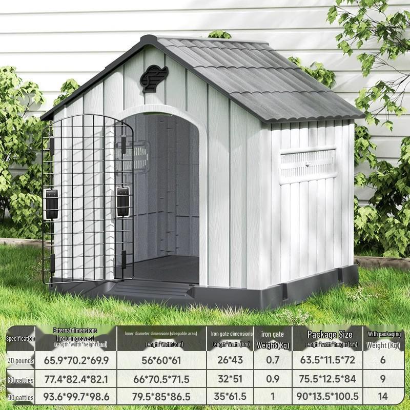 All-Season Outdoor Dog House: Rainproof, Coldproof Sleeping Nest for Large Dogs