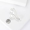 Fashion Creative Smooth Stainless Steel Cloud Brooch Temperament Cute Clothing Accessories Alloy Brooch
