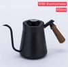 650ml/850ml Pour Over Kettle Exact Thermometer Long Narrow Gooseneck Kettle Wood Handle Coffee kettle Pot for Drip Coffee Tea