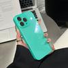 Niche high-end solid color glass case for iPhone16Pro max Apple 17 mobile phone case 14/15 simple