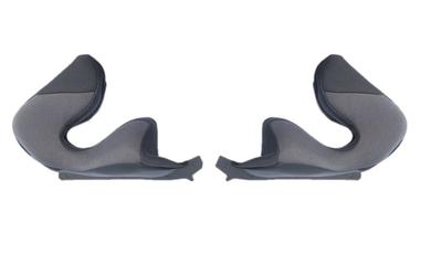 Motorcycle Helmet Parts EXCEED Cheek Pad Set Dark Gray 35mm 4186005 [OGK Kabuto] (XS)