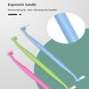 Double Head Single Bundle Orthodontic Toothbrush Interdental Cleaning Brush Portable Soft Bristles Tooth Cleaning Tool
