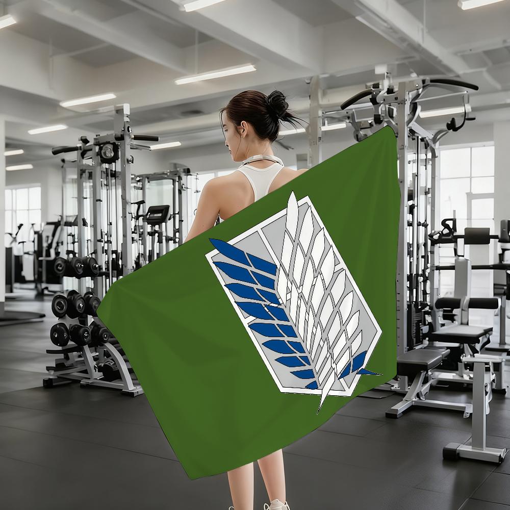 Anime A-Attack On T-Titan Towel Quick Drying Beach Towels Are Suitable For Swimming Pools Camping Yoga And The Gym