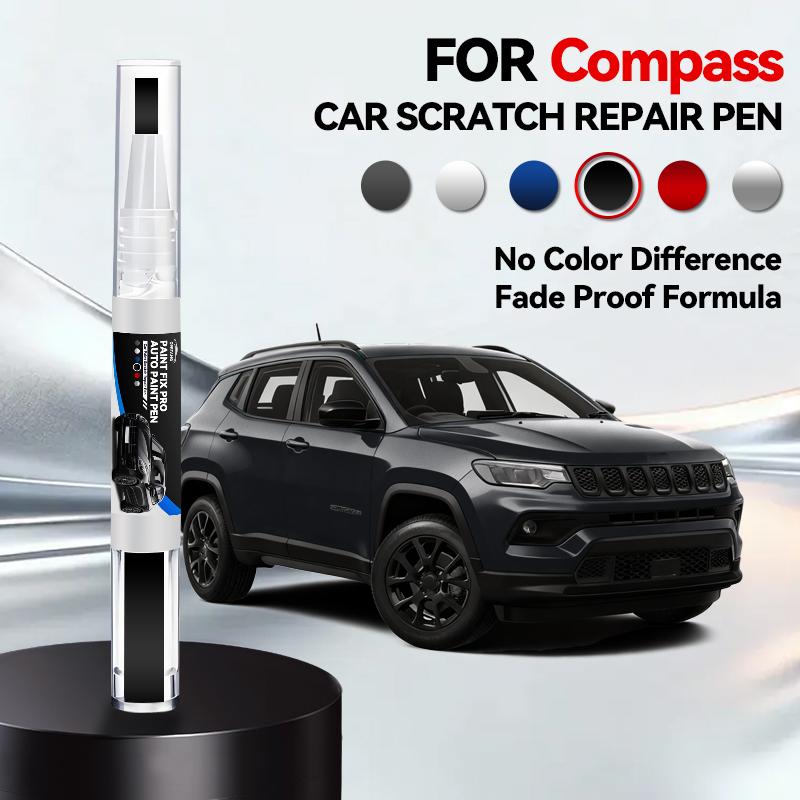 For Jeep Compass Car Paint Repair Pen Touch Up Scratch Remover DIY Auto Accessories White 296 Black 848 Red JRM Silver Blue SB8