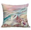New Beautiful, Romantic and Colorful Beach Pillowcase Marine Life Peripheral Cushion Pillowcase