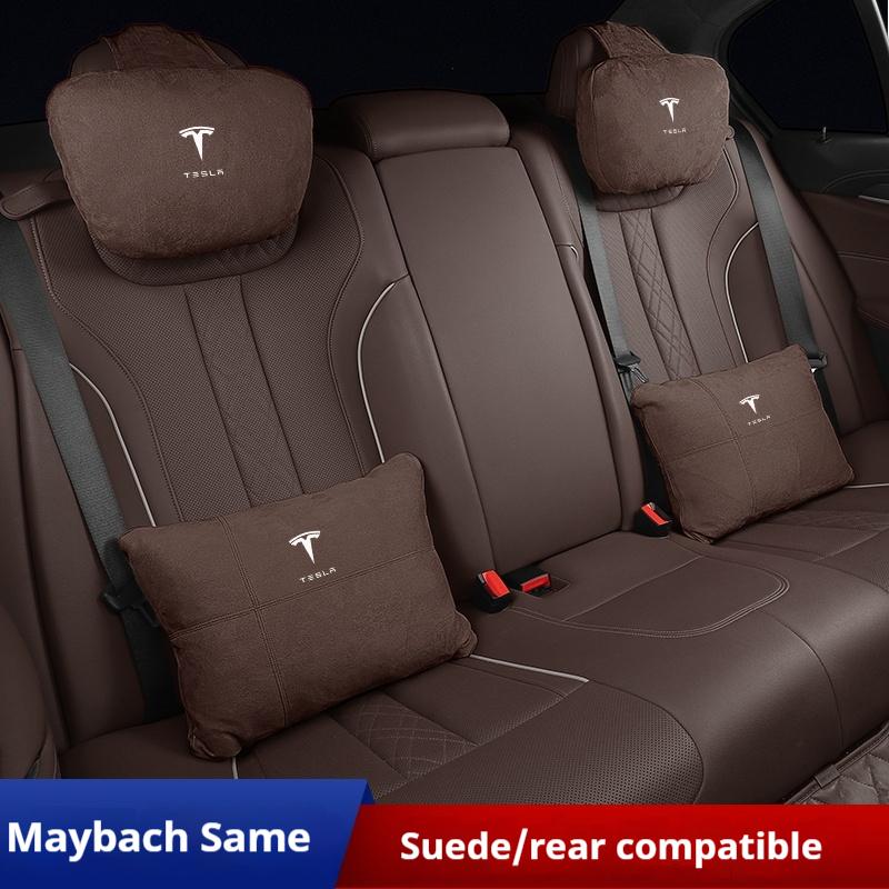 Coussin de soutien lombaire pour appui-tête de voiture Oreiller de soutien pour le cou Pour Tesla Model 3 Model Y Model S Model X Accessoires d'intérieur de voiture