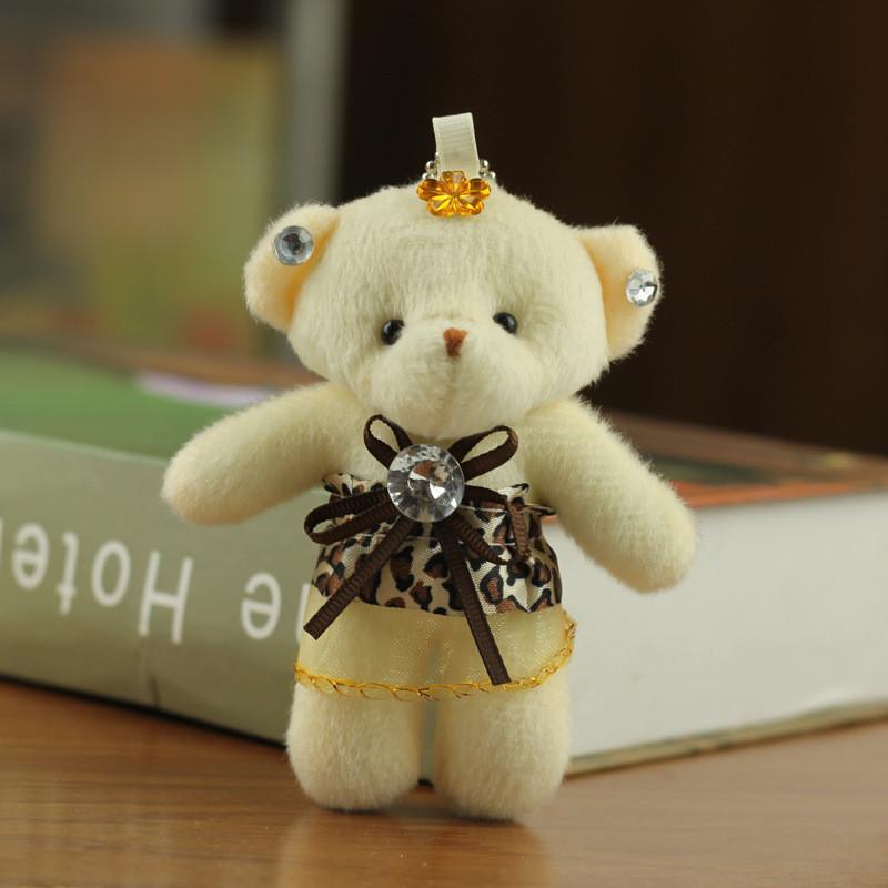 Adorable Wedding Dress Teddy Bear Plush Toy Soft Short Plush Stuffed Animal