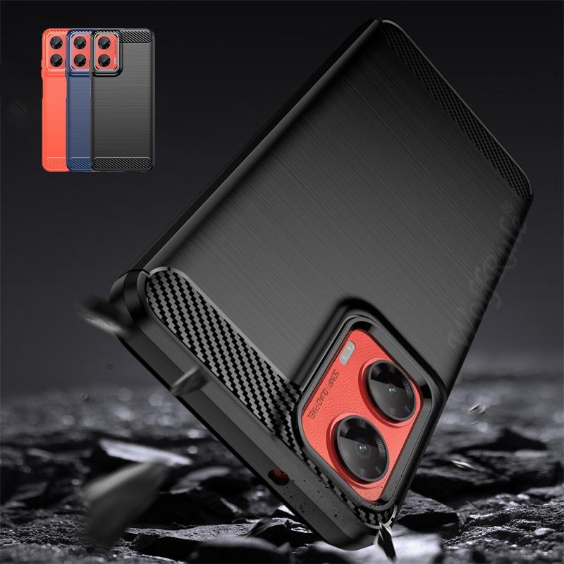 For Moto G35 Case Cover Motorola Moto G35 Capas New Carbon Fiber Phone Bumper Back Shockproof Soft TPU Case Moto G35 G 35 Fundas