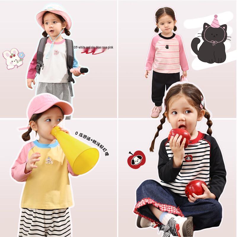LUSON Baby Girl Long-Sleeve T-Shirt