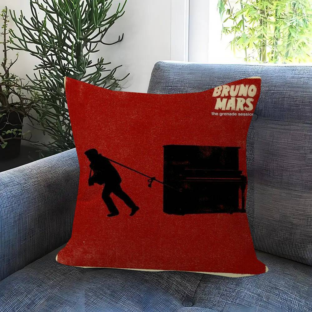 Singer Bruno Mars The Romantic Cushion Cover Decorative Pillow Sofa Home Decor Case Pillow Cases