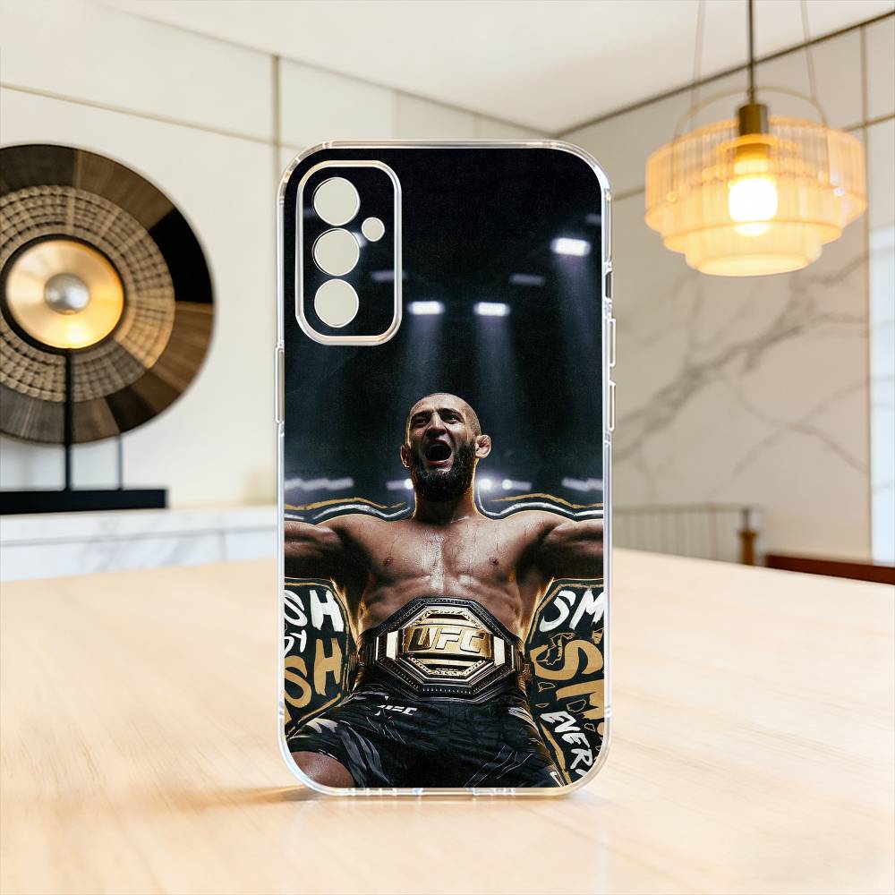 

the eagle K-Khamzat Chimaev Phone Case For SamsungA10,12,20,21S,30,31,40,50,51,52,70,71 Transparent Cover Samsung a31