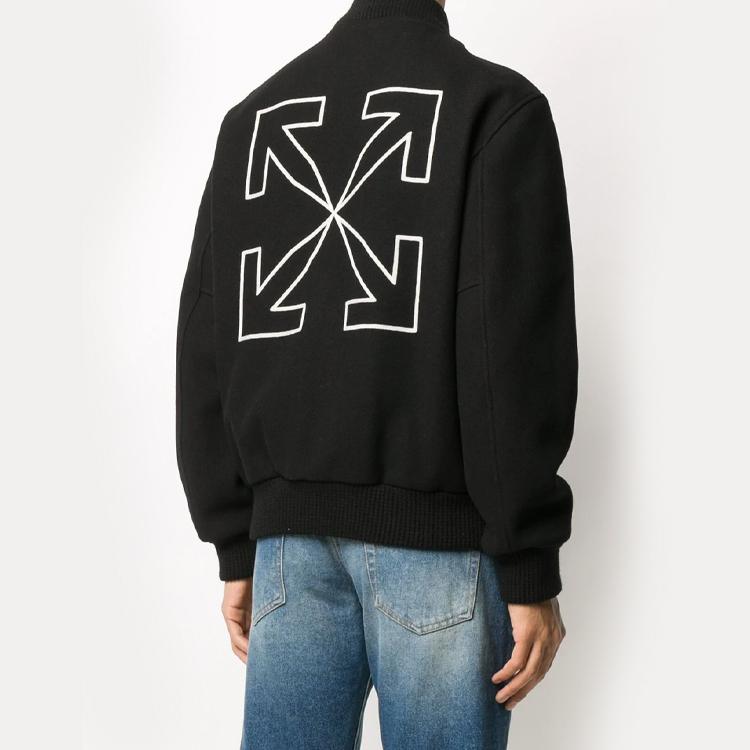 OFF WHITE Arrows Varsity Jacket OMEA224E20FAB0011001