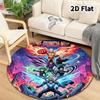 Onepunch Man Round Area Rug Carpet Rug For Living Room Bedroom Sofa Playroom Decor Nonslip Floor Mat