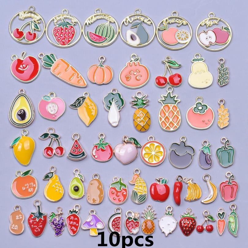 Mixed Pendants Enamel/Bracelet Charm Trinkets Flower Pendant For Jewelry Making DIY Materials Wholesale Items For Resale In Bulk
