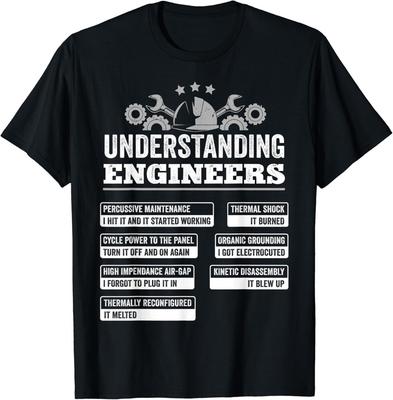 Understanding Engineers Funny Mechanical Engineering Gifts Unisex T-Shirt