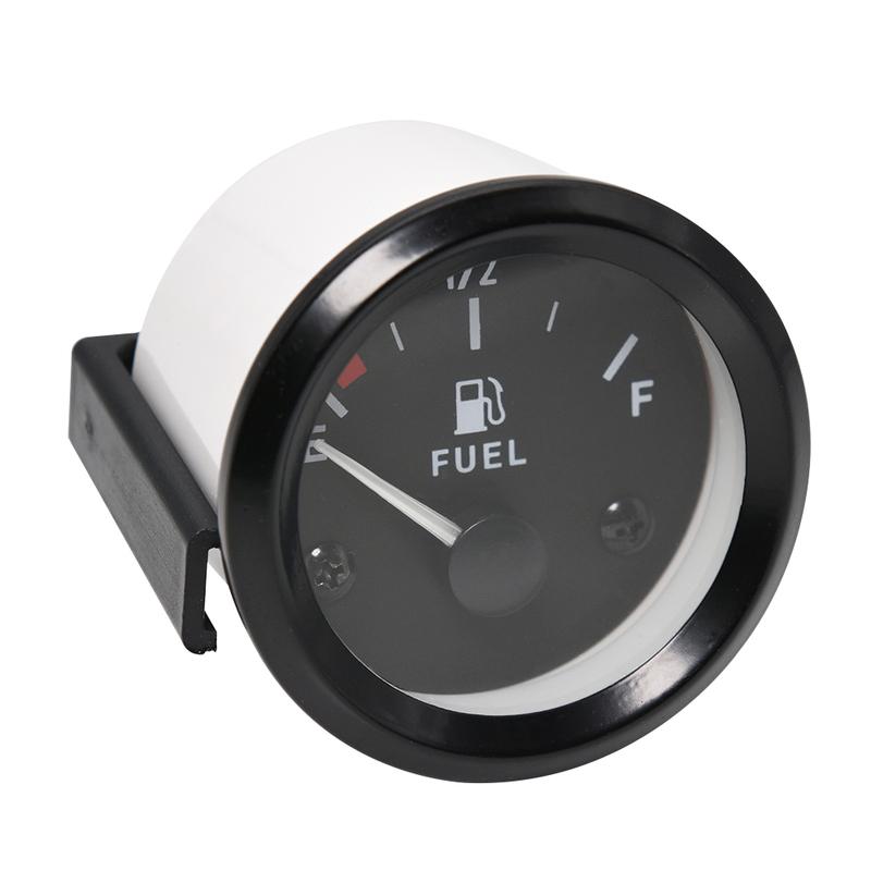240~33ohm Fuel Level Gauge 12V 52mm Car Motorcycle Fuel Level Meter Car Fuel Gauge Modification Accessories Parts Fuel Level
