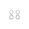 Luxenter Earrings Rhodium Finish - Infinity
