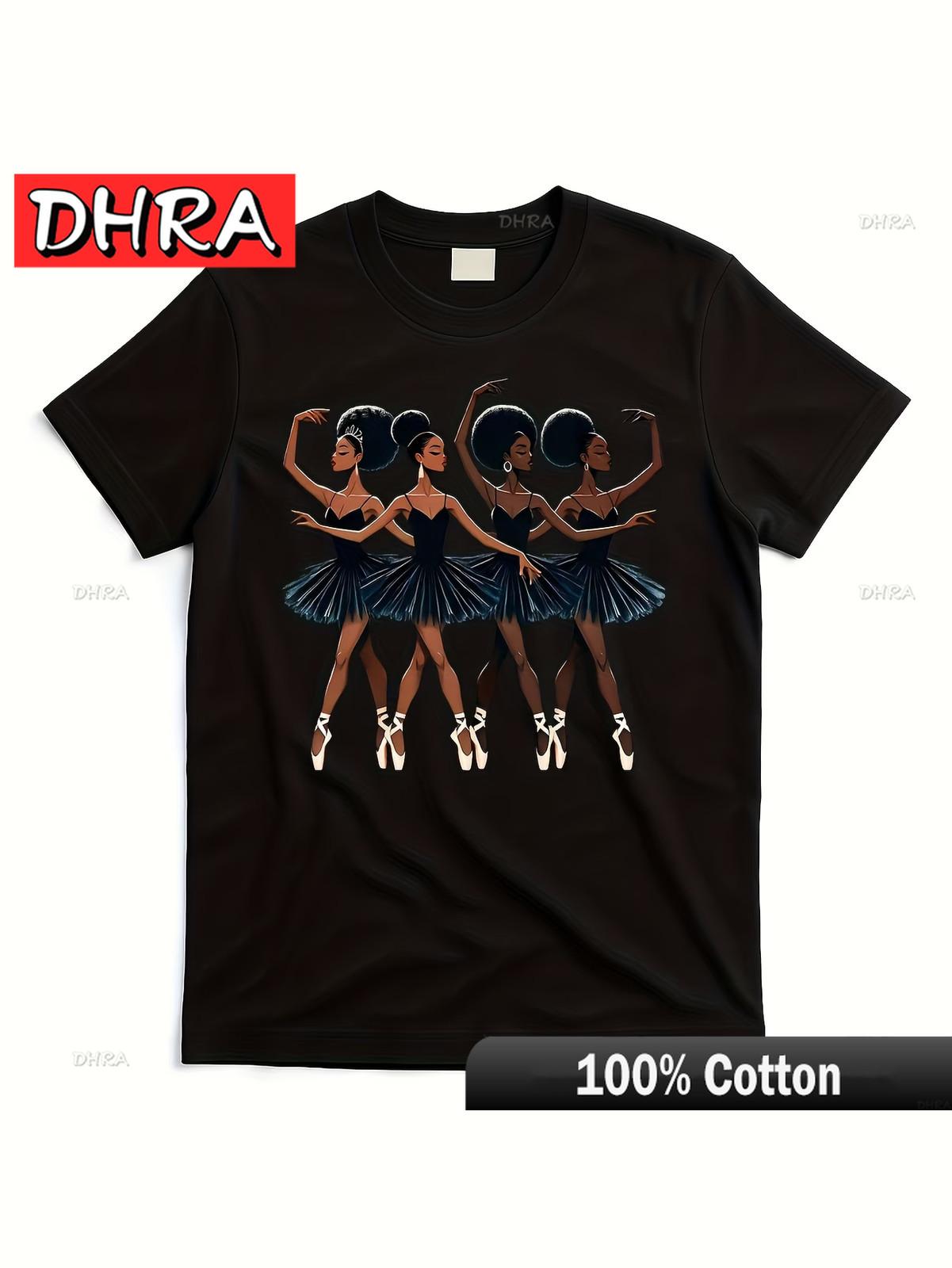 

Heavyweight Cotton TShirt African American Ballerina Graphic Tee with Three B Featuring Cotton Tee Street Fashion Hip Hop 3XL