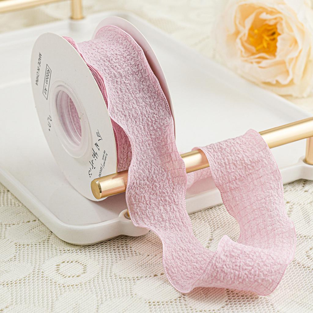 Ruffled Floral Ruffled Ribbon Texture Lace Fishtail Ribbon Cake Bouquet Packaging Ribbon