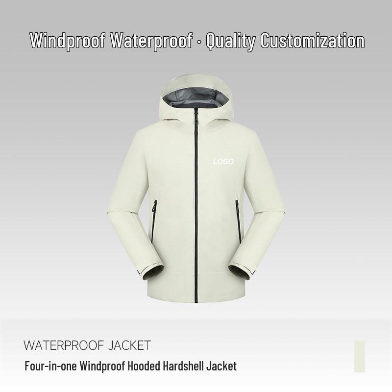BMW Waterproof Workwear Jacket with Custom Logo for Employees - Stand-up Collar, Autumn/Winter Season