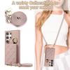 Crossbody Leder Ring Handyhülle für Samsung Galaxy S25 S24 Ultra S23 S22 Plus Spiegel Brieftasche mit Kartenhalter Schutzhülle