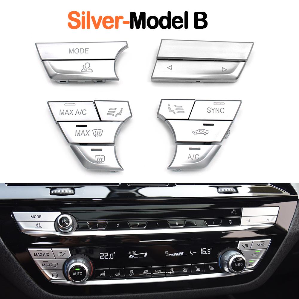Dashboard Air Conditioning Control AC Buttons Switch Cover Repair Kit For BMW 5 6GT 7 Series G30 G31 G32 G11 G12 2017-2023