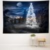 Crystal Christmas Tree Tapestry Christmas Art Wall Hanging Tapestry Christmas Lighthouse Snowflake Room Gift