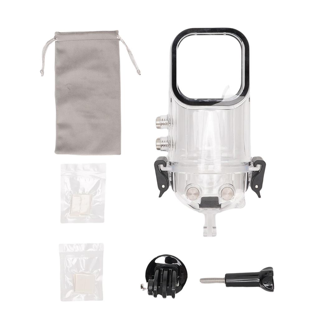 Dive Case Fit for Insta360 X3 Action Camera 147FT Rainproof PC PMMA Camera Protective Underwater Dive Shell with 1 4